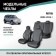 Autorekhli for Chevrolet Niva, 2002-2014, black eco-leather/jacquard