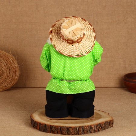 Amulet - brownie "Ivanovich with a bottle", h = 40 cm-2