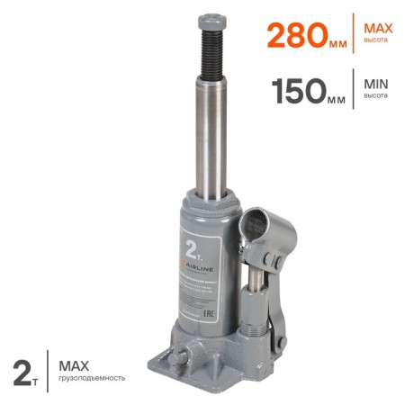 Bottle jack 2t lifting height 150-285 mm AJ-B-02S AIRLINE-1