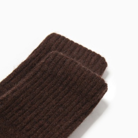 Children's socks with yak down, chocolate color, size 4 (4-5 years)-1