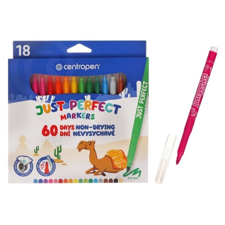 Fleeters 18 colors 3.9 mm Centropen 2510 Perfect, non -drying, cardboard packaging, euro suspension