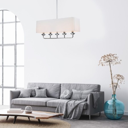 Lamp on the rod 4x40W E14, size 75x25x136 cm-5
