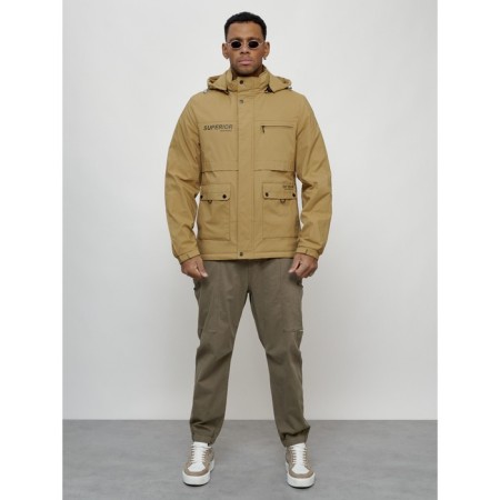 Sports male jacket, size 50, beige color