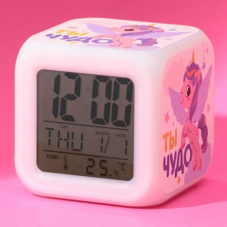 Electronic clock-a-aircraft "You are a miracle", with illumination