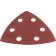The triangle grinding bison 35583-120, perforated, P120, 93 x 93 x 93 mm, 5 pcs.
