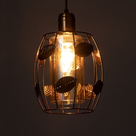 Bayerlux lamp "Laura" E27 40W gold 18x18x20-120 cm-3