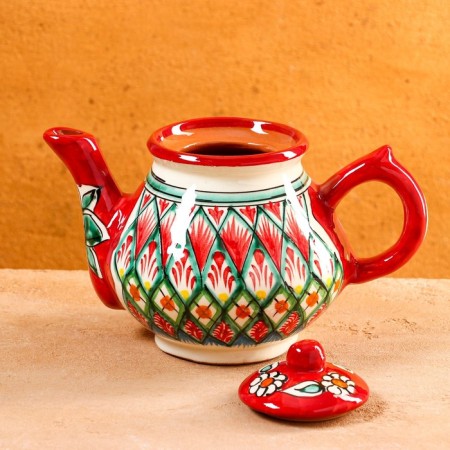 Rishtan ceramics "Patterns", 700 ml, red 7-1