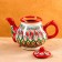 Rishtan ceramics "Patterns", 700 ml, red 7
