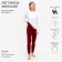 Female thermal underwear (leggings), red color, size 50-52 (l)