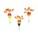 Winter Yaman Flower "Flower 6", Balsa, 4.5 g, color mixt. 3 pcs.