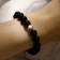 Bades - Bracelet ball No. 10 "Shungit" 19 beads with a cross