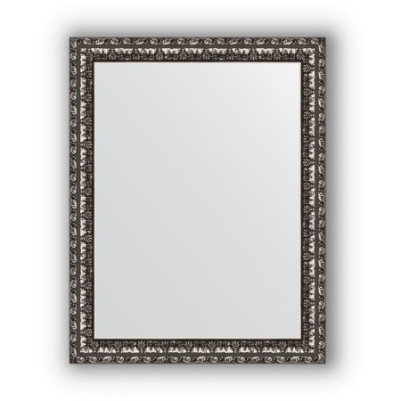 Mirror in the baguette frame - black silver 38 mm, 37 x 47 cm, EvoForm