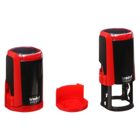 Equipment for round printing Automatic Trodat Printy 4630, diameter 30 mm, with a lid, red body red-1