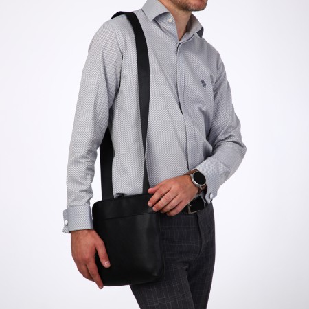 Male bag, "saxi", black color-5