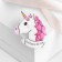 Icon "Unicorn", white-pink color