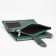 Women's wallet on magnet, green color