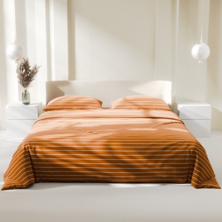 Beddower Ethel 1.5sp Mustard Stripes 143x215cm, 150x214cm, 70x70cm-2 pcs, 100% cotton, Poplin-2