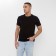Men's T-shirt Minaku Slim Fit: Black color, rr 52