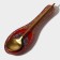 Glass stand under a spoon of the share "Krats", 21.5 × 7.5 × 1.4 cm