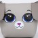 Children's bag for a girl Trapezius "Bunny" with a tail, 18x15x3.5cm