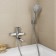 MILARDO DEMI DEMSB02M02 bath mixer, pour 200 mm, chrome
