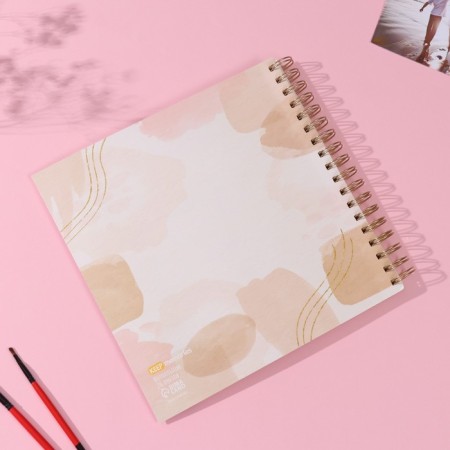 Photo album on spirals 20 sheets "Our love" Volumetric element + 4 tabs 24x24 cm-8