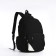 Youth backpack from textiles, 2 departments, 3 pockets, black color