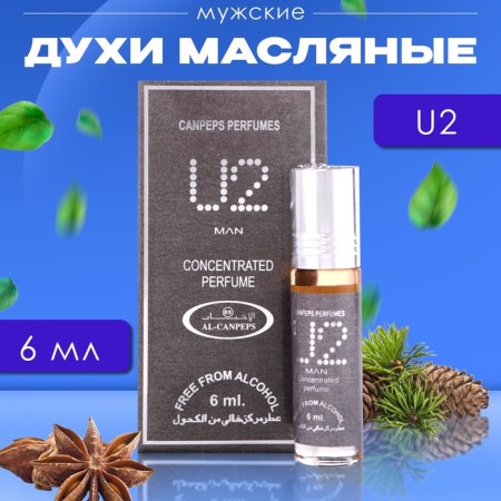 Men's oil perfume U2, 6 ml