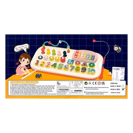 Developing toy "Fun games", pink color-10