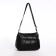 Female bag on one shoulder, on a zipper, black color