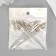 Contractor for business cards set 10 pcs silver 9.7 cm