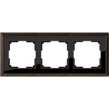 Frame for 3 posts WL17-FRAME-03, black color, bronze