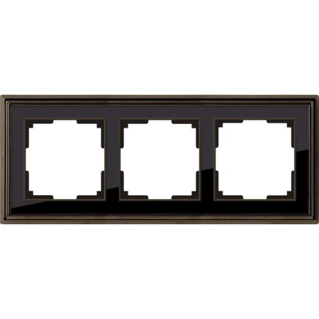 Frame for 3 posts WL17-FRAME-03, black color, bronze