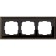 Frame for 3 posts WL17-FRAME-03, black color, bronze