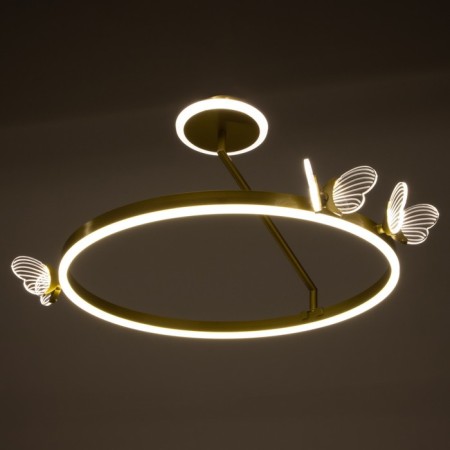LUSTER "Butterflies" LED 68W 3000-6000K gold 50x50x27.5 cm Bayerlux-4