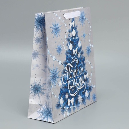Craft vertical package “Happy New Year”, m 26 x 30 x 9 cm, new year-2