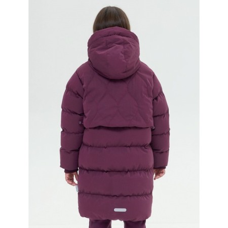 Coat for girls, height 152 cm, purple color-5