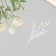Plastic stickers "Flowers and quotes. White" set 12 pcs 8.5x21.5x0.2 cm