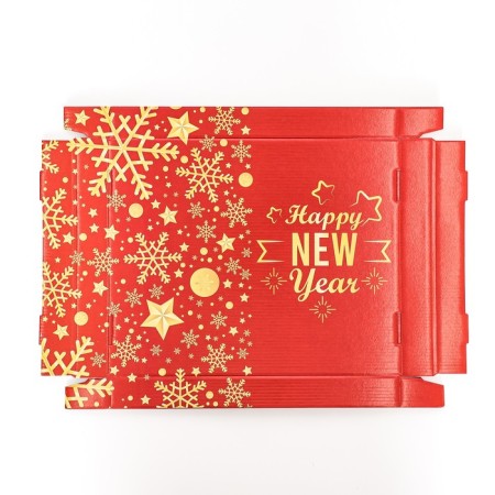 Folding box "New Year's style", 31.2 x 25.6 x 16.1 cm-7