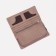 Women's wallet on magnets, brown color
