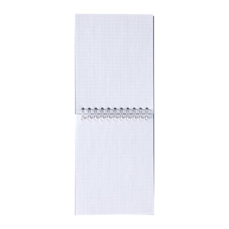 Notepad A6, 90 sheets, on the crest in a cage, blue, cover of flocked cardboard, foil embossing, an offset block 70g/m2-2