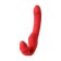 Rasmate Strapon Black & Red by Toyfa with vibration, red, 35 cm