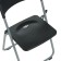 Folding chair on a metal frame, black color