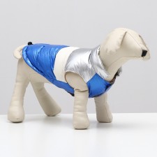 Jacket for dogs with weighting size 10 (DS 25, OG 34, Osh 24), silver-blue