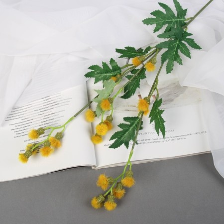 Artificial flowers "Mimosa Garden Lux" 60 cm, yellow