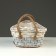 Wicker basket, 24 x 17/15 cm, white, willow