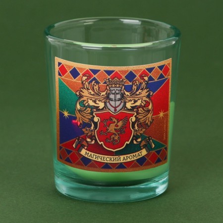 New Year's candle in a glass "Magic aroma", pine-2