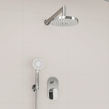 The shower system wasserkraft a16629, built -in, tropical shower, shower, chromium-1