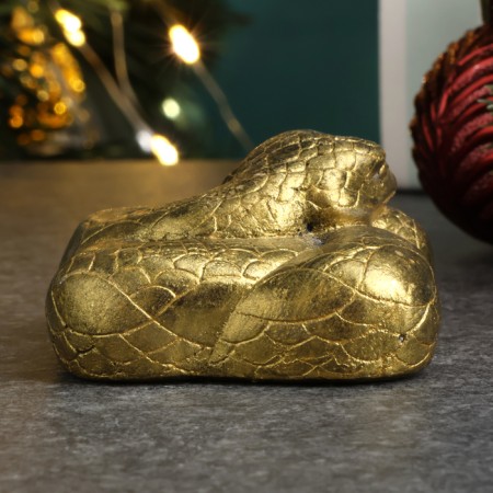 Figure "Snake Glomer" Old Gold, 4x4x2cm-1