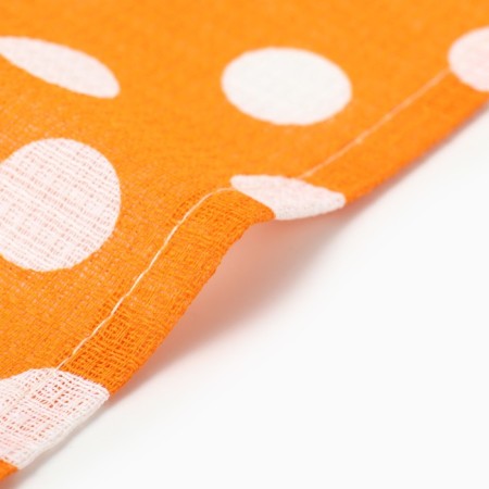 Towel 35x60cm peas, orange, waffle, 120 g/m, HL100%-3
